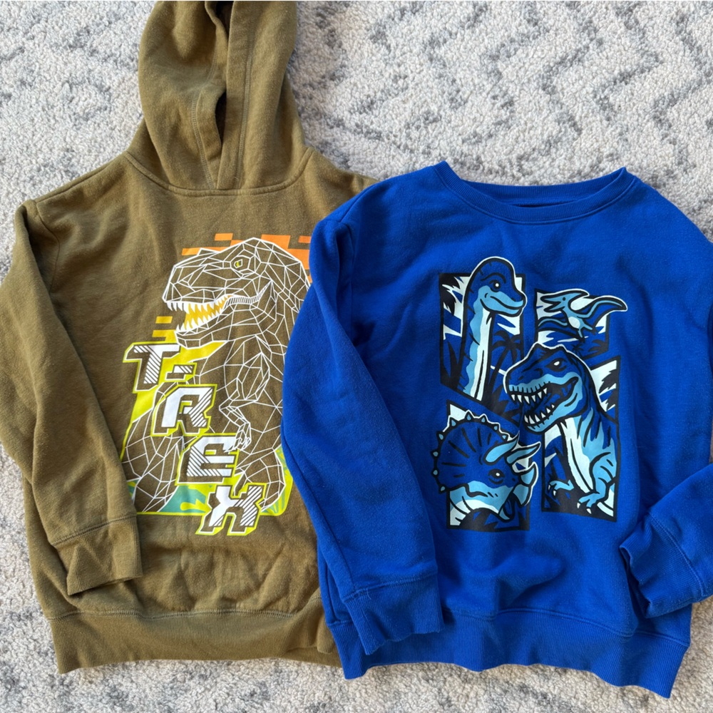 Jumping Beans Dinosaur Fleece Sweatshirt Duo | size 8 |
